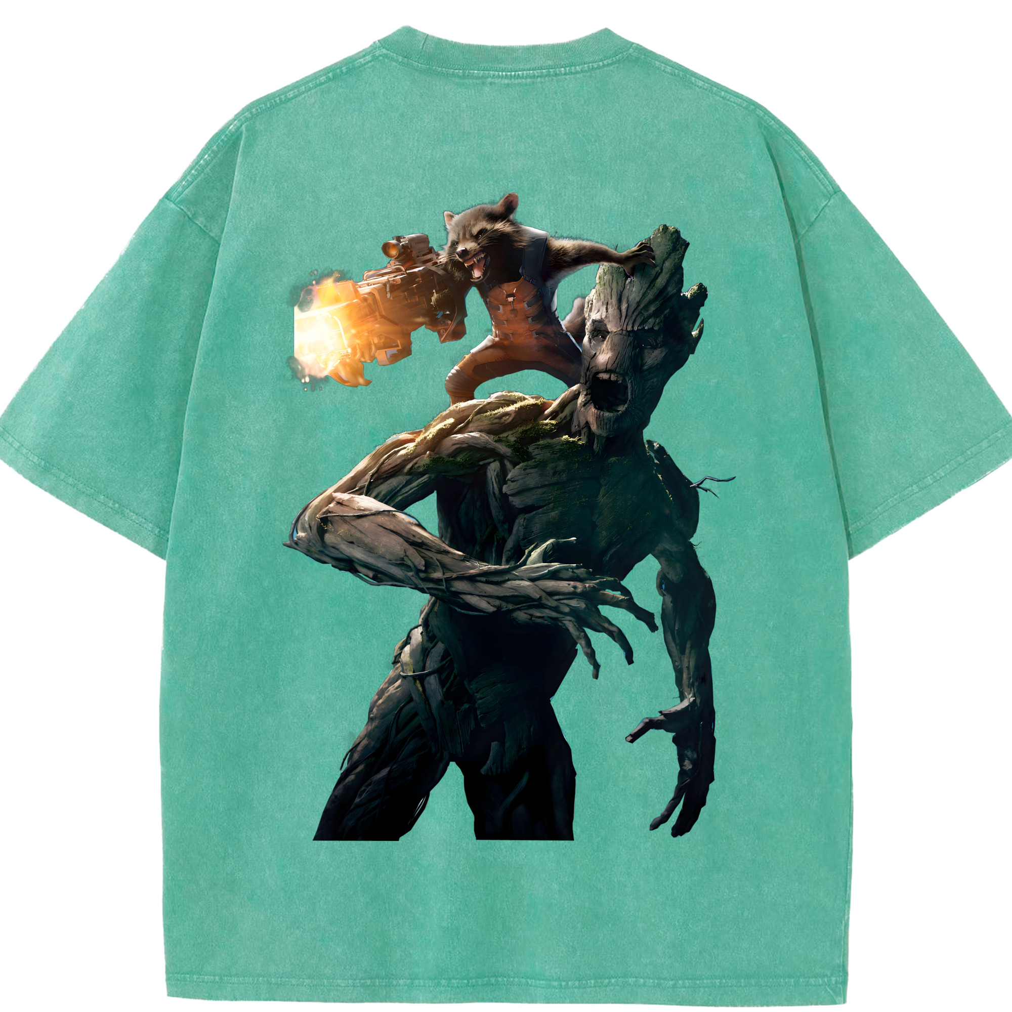 （画像用） アベンジャーズ The Avengers 綿100% ヴィンテージ風 半袖Tシャツ（背面プリント）